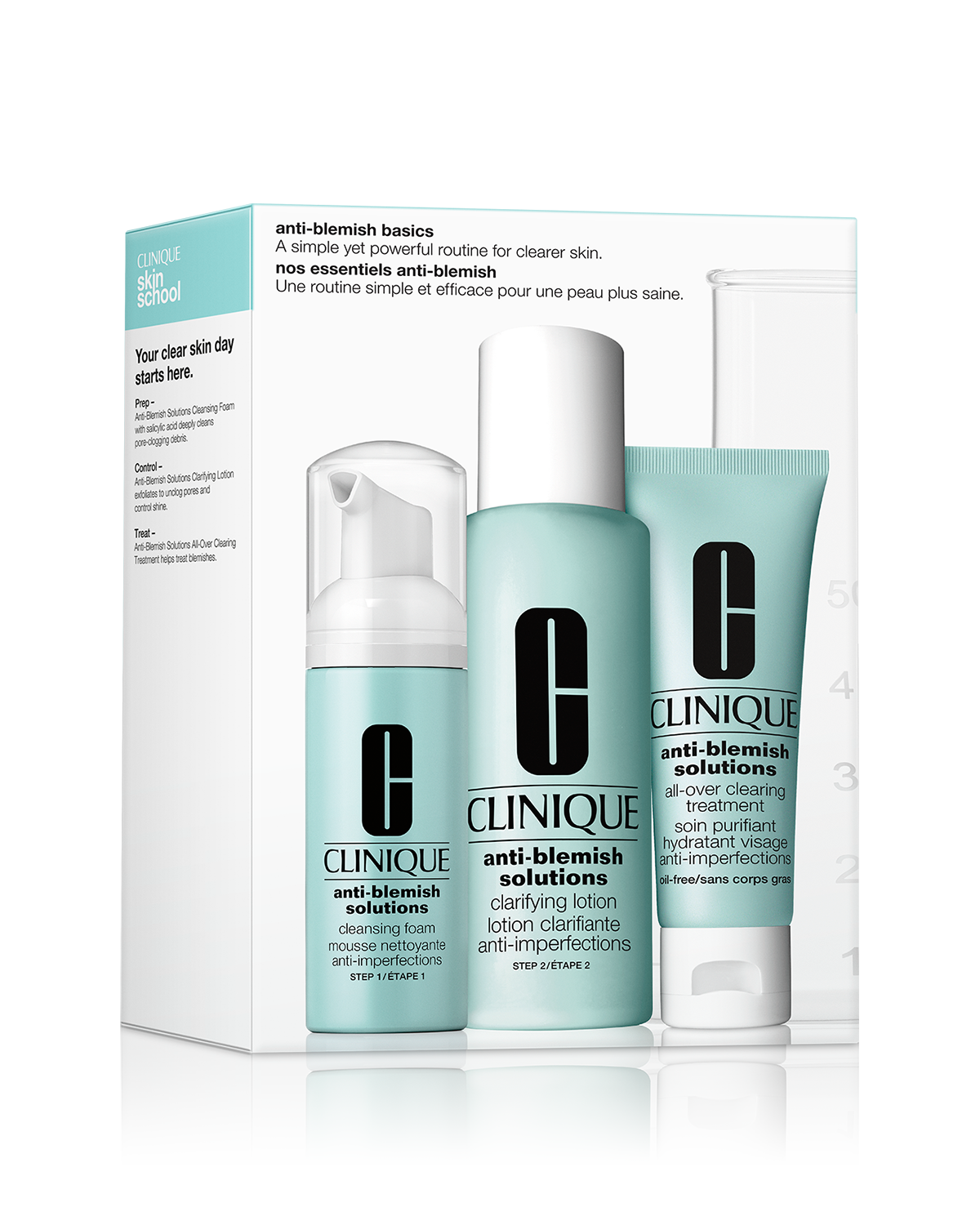  Anti-Blemish Solutions™ Sistema de 3 Pasos Piel con Granos Kit de Iniciación