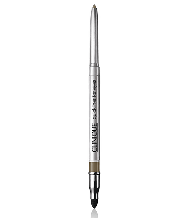 Quickliner™ Eyeliner, Gíralo para que obtener más producto. Se aplica fácilmente. Difumínalo para conseguir un acabado ahumado. No necesitas sacar punta.