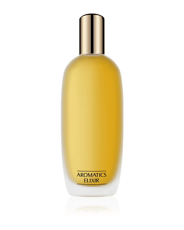 Aromatics Elixir™ Perfume en Spray, Tiene un efecto estimulante seductor y al mismo tiempo calma los sentidos. Con notas de jazmin, rosa y ylang ylang.