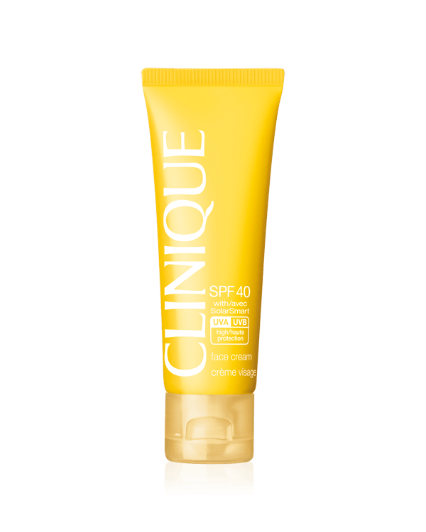 Protector Facial en Crema SPF40, Con la nueva protección estabilizada UVA, tu piel está protegida durante más tiempo. Ingredientes que reparan la barrera de la piel ayudan a prevenir que la exposición al sol de hoy no se convierta el día de mañana en líneas, arrugas, y un tono de piel poco uniforme.