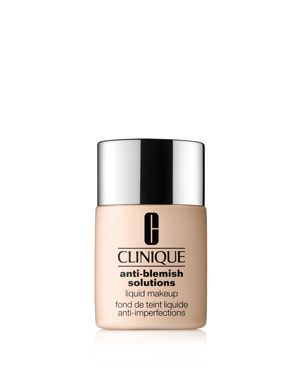 Anti-Blemish Solutions™ Maquillaje para Piel con Granos, La base de maquillaje para pieles con granos, con ingredientes de tratamiento como el ácido salicílico, que ayuda a cubrir, eliminar y prevenir los granos.