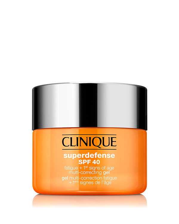 Superdefense SPF40 Gel Antifatiga + Primeros Signos de Envejecimiento, Este refrescante gel de textura sedosa con protección SPF combate los signos de fatiga y los primeros signos de envejecimiento