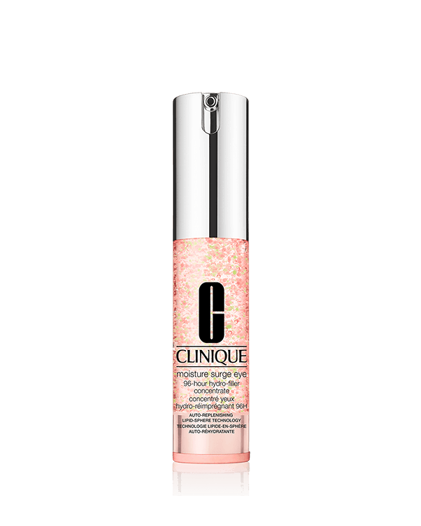 Moisture Surge Eye™ Tratamiento Concentrado Hidratante de Relleno para el Contorno de Ojos 96H, Aqua-gel ultraligero que ayuda a rehidratar la zona del contorno de ojos durante 96 horas rellenando las finas líneas.