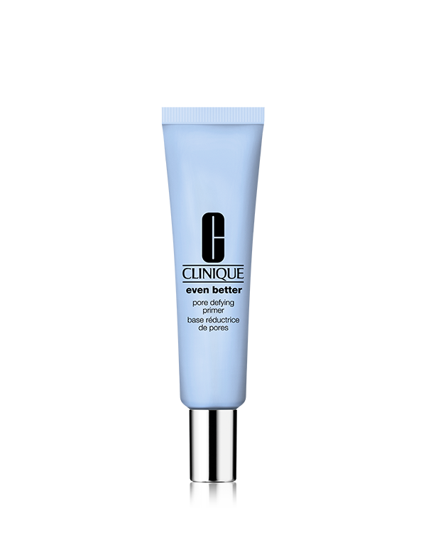 Even Better Pore Defying Primer, Una prebase perfeccionadora del maquillaje que difumina los poros al instante y reduce la grasa para conseguir un aspecto filtrado y prácticamente sin poros.