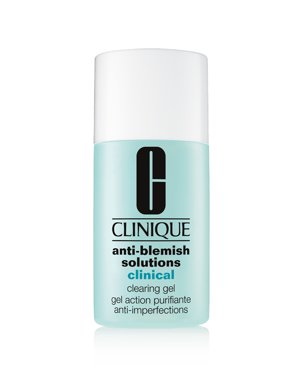 Anti-Blemish Solutions™ Tratamiento Clínico para Piel con Imperfecciones en Gel, El gel de tratamiento diario de Clinique empieza a eliminar las imperfecciones desde su aplicación.