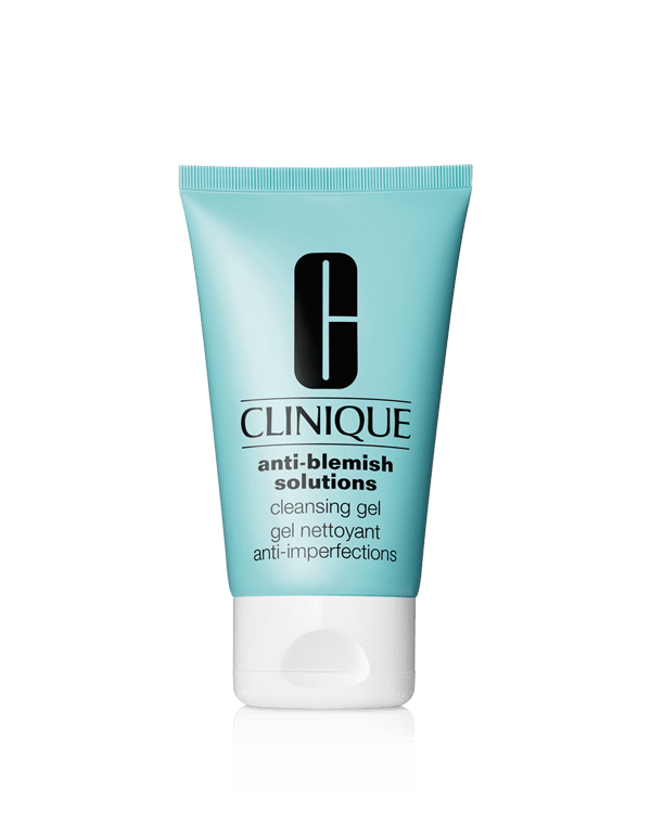 Anti-Blemish Solutions™ Limpiador Facial en Gel para Piel con Imperfecciones, Gel limpiador espumoso sin aceites que ayuda a eliminar las espinillas y los puntos negros.