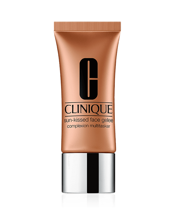 Sun-Kissed Gel Bronceador Iluminador, Bronceador sin aceites que aporta un brillo cálido y natural a la piel.